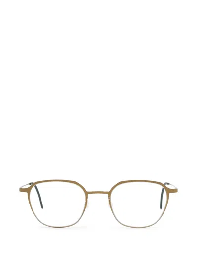 Lindberg Round-frame Glasses In Gold