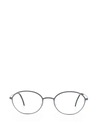 Lindberg Round-frame Glasses In Grey