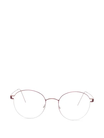 Lindberg Round-frame Glasses In Red