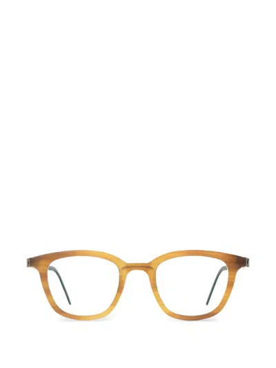 Lindberg Round-frame Glasses In Yellow