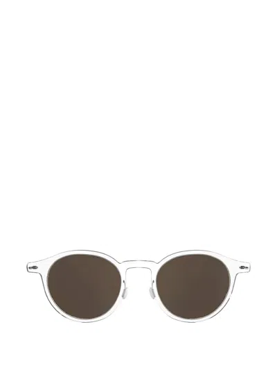 Lindberg Round-frame Sunglasses In White