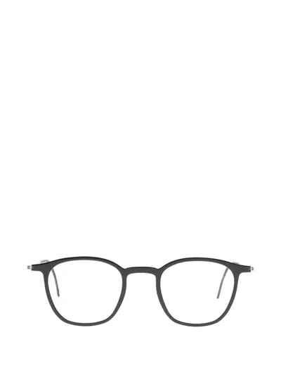 Lindberg Round-frame Titanium Glasses In Black