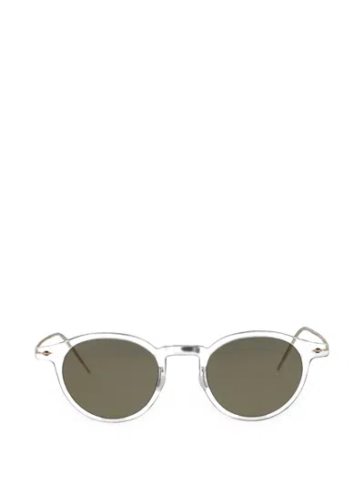 Lindberg Round-frame Titanium Sunglasses In Neutrals