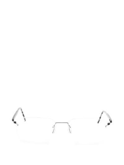 Lindberg Spirit 2577 Rimless Rectangle Glasses In Grey