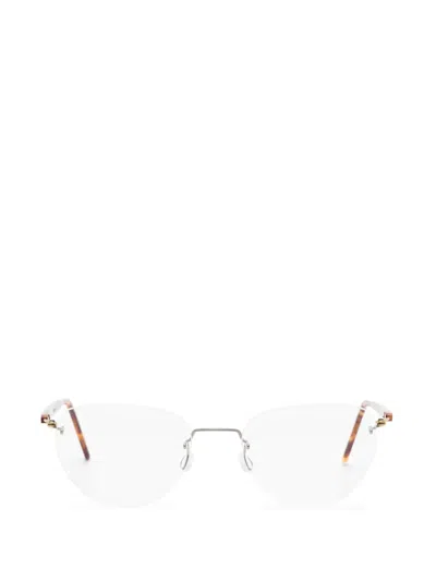 Lindberg Spirit Rimless Geometric-frame Glasses In Silver