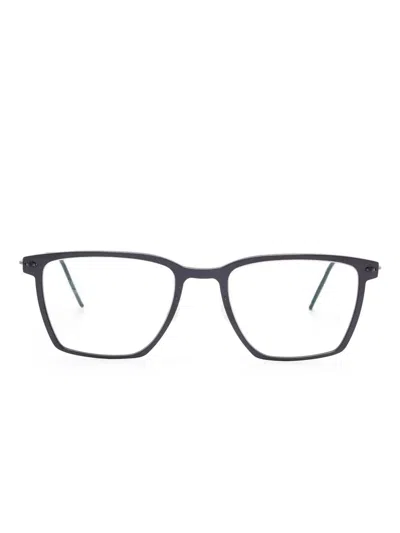 Lindberg Square-frame Glasses In Black