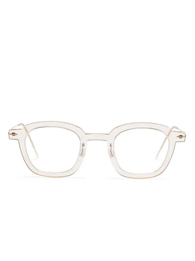 Lindberg Square-frame Glasses In Gold