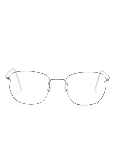 Lindberg Square-frame Glasses In Grey