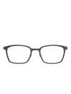 Lindberg Square-frame Titanium Glasses In Gray