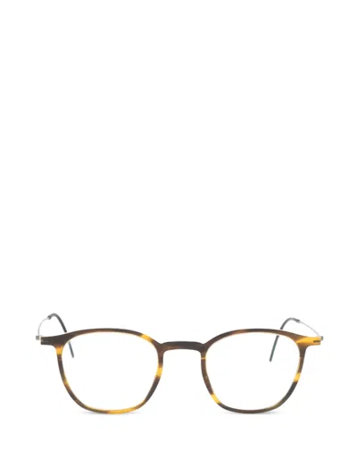 Lindberg Square-frame Glasses In Brown