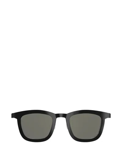 Lindberg Square-frame Sunglasses In Black