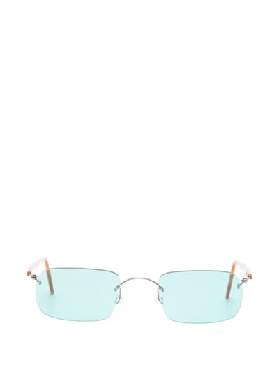 Lindberg Square-frame Sunglasses In Brown
