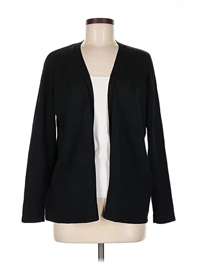 Pre-owned Linden Hill Silk Cardigan Sweater In Black