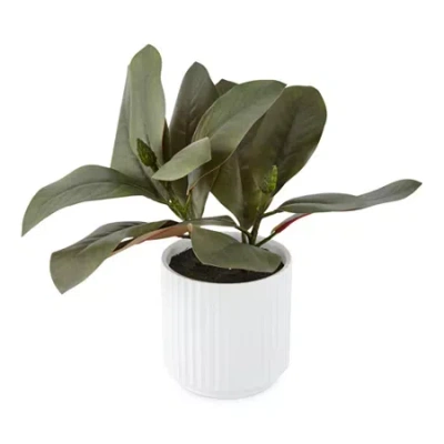 Linden Street 16" Rubber Artificial Plant In Green