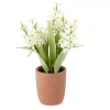 Linden Street 16.25" White Hyacinth Potted Artificial Plant In White