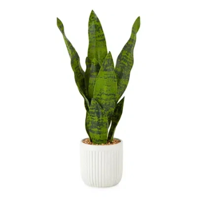 Linden Street 21" Snake Artificial Plant In Green