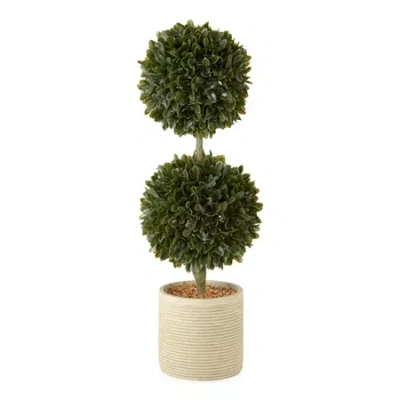 Linden Street 28" Indoor Topiary Indoor Artificial Tree In Green