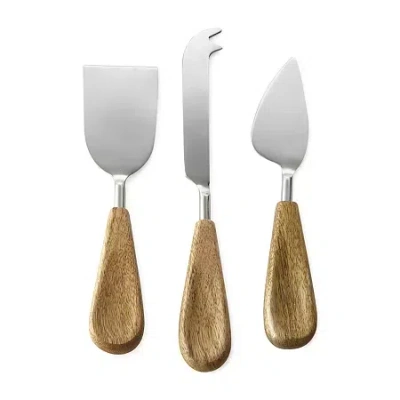 Linden Street 3-pc. Cheese Knife In White