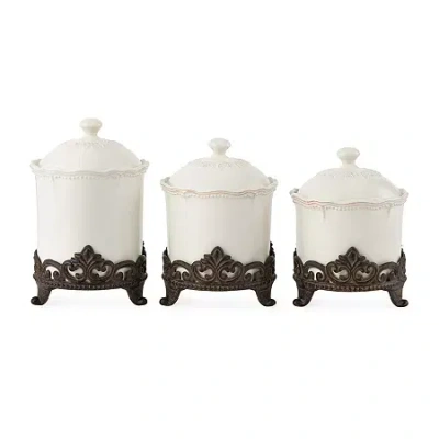 Linden Street Amberly 3-pc. Canister In White