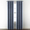 Linden Street Bayshore Grommet Top Energy Saving 100% Blackout Single Curtain Panel In Blue