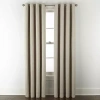 Linden Street Bayshore Grommet Top Energy Saving 100% Blackout Single Curtain Panel In Sand