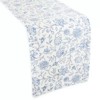 Linden Street Brighton Table Runner In White
