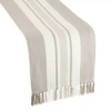 Linden Street Central Border Table Runner In Gray