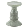 Linden Street Ceramic Pillar Candle Holder Collection In Green
