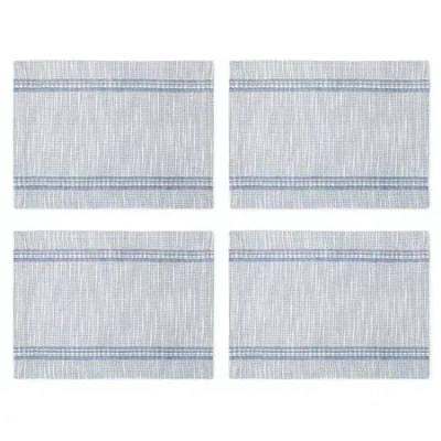 Linden Street Chunky 4-pc. Placemat In Blue