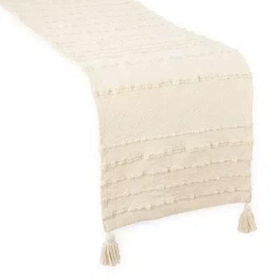 Linden Street Eldridge Table Runner In White