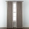 Linden Street Gwen Basketweave Leaf Rod Pocket Back Tab Light-filtering Single Curtain Panel In Sand