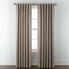 Linden Street Gwen Basketweave Solid Rod Pocket Back Tab Light-filtering Single Curtain Panel In Sand