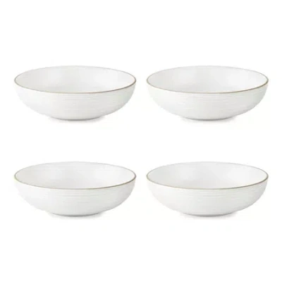 Linden Street Harper 4-pc. Dinner Bowl In White