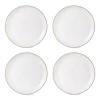 Linden Street Harper Stoneware Dinner Plate In White