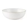 Linden Street Harper Stoneware Serving Bowl In White