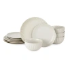 Linden Street Hayward Stoneware 12-pc. Dinnerware Set In Sand