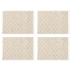 Linden Street Jute And Cotton 4-pc. Placemat In White