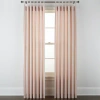 Linden Street Naturals 3-ways To Hang Rod Pocket Back Tab Light-filtering Single Curtain Panel In Pink