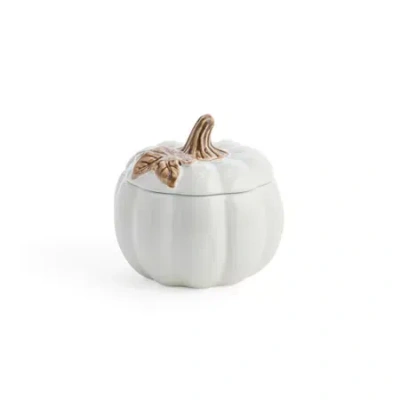Linden Street Pumpkin Stoneware Soup Bowl In White