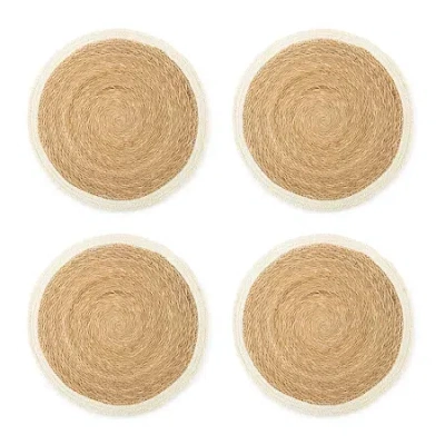 Linden Street Seagrass 4-pc. Placemat In White