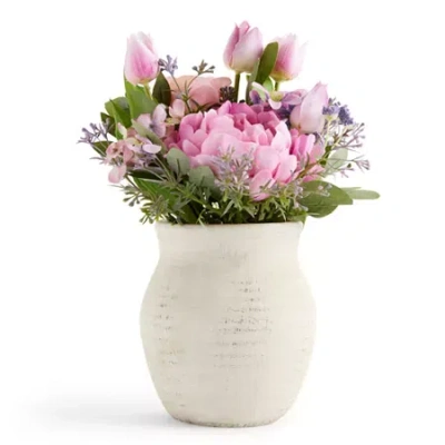 Linden Street Tulip And Lilac Floral Arrangement In Multi