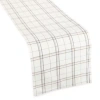 Linden Street Windowpane Table Runner In Sand