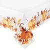 Linden Street Woodland Spice Pumpkin Tablecloths In White