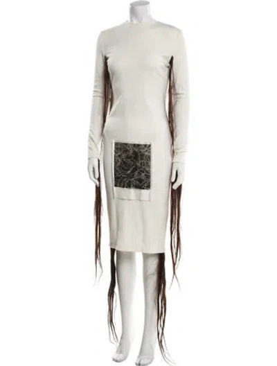 Pre-owned Linder 2017 Midi Length Dress W/ Tags In Neutral