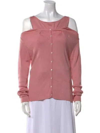 Pre-owned Linder Cashmere Scoop Neck Sweater In Pink