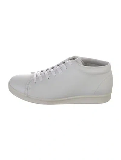 Pre-owned Linder Leather Sneakers In White