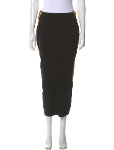 Pre-owned Linder Midi Length Skirt In Black