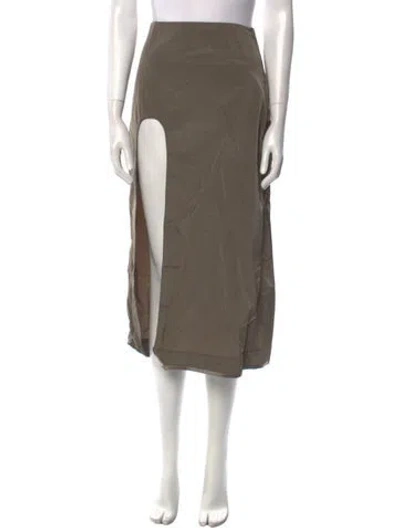 Pre-owned Linder Midi Length Skirt In Neutral