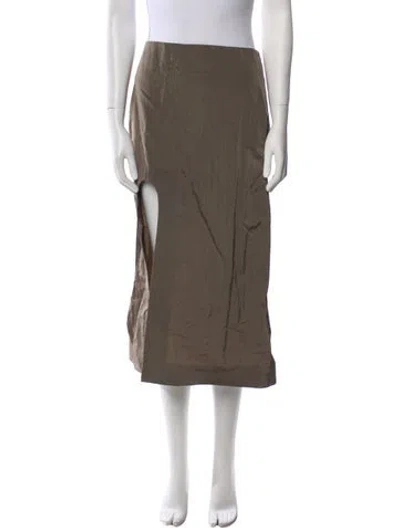 Pre-owned Linder Midi Length Skirt W/ Tags In Neutral