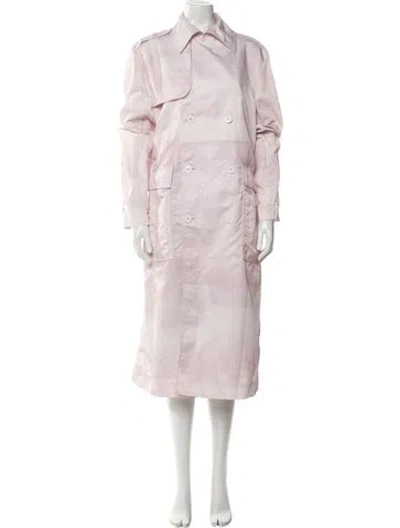 Pre-owned Linder Nylon Trench Coat In Pink